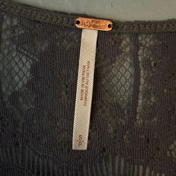 Free People, lace overlay, camisole, tulle slip, dress, small - Picture 11 of 11